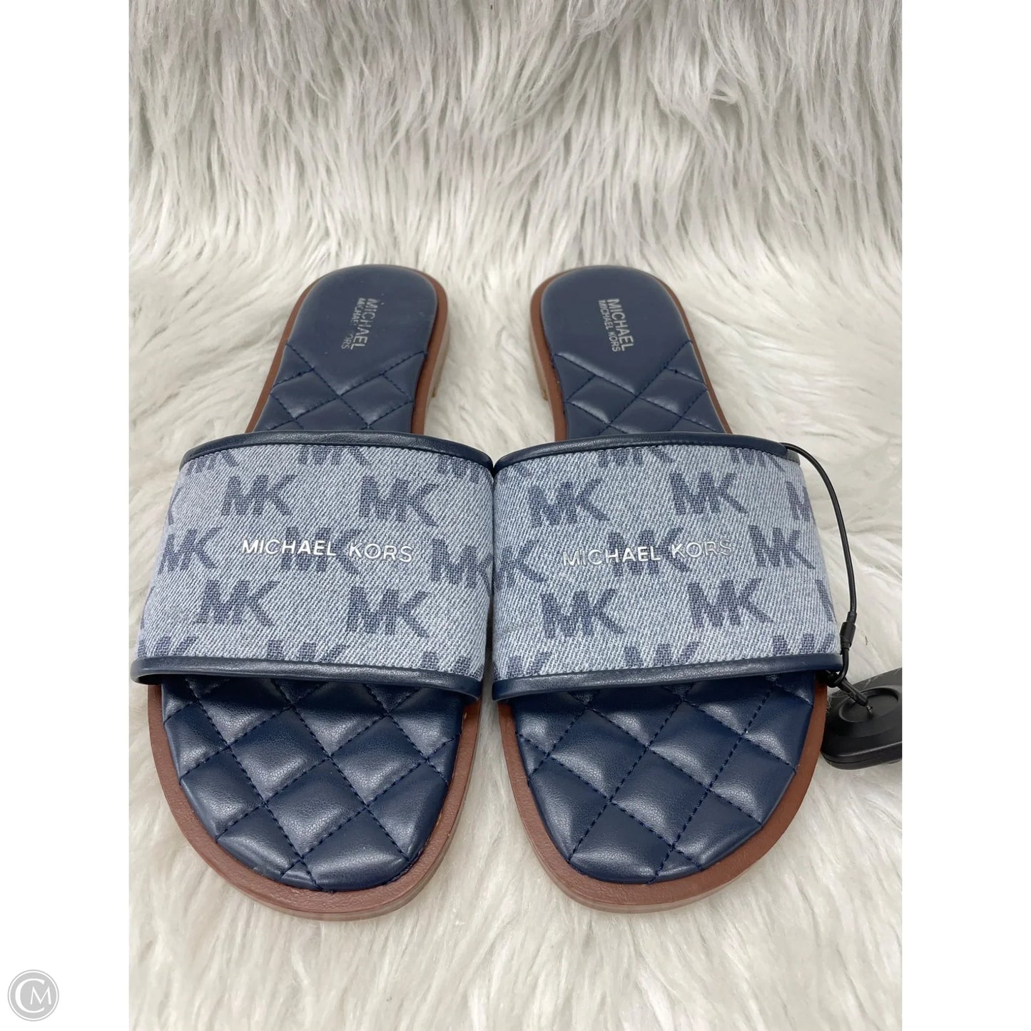 Sandals Designer By Michael Kors In Blue Denim, Size: 9