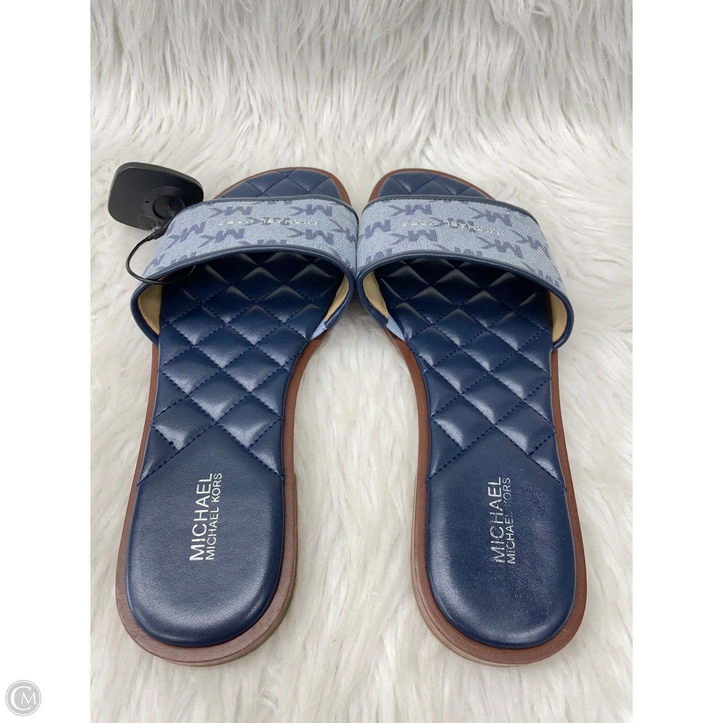 Sandals Designer By Michael Kors In Blue Denim, Size: 9