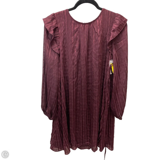 Dress Casual Short By Nine West Apparel In Maroon, Size: S
