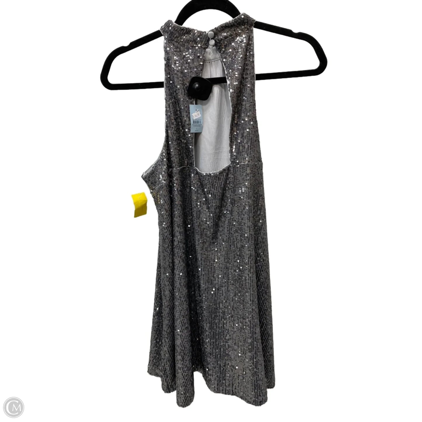 Dress Party Short By Loft In Silver, Size: L