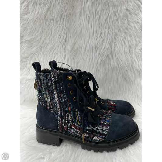 Boots Ankle Flats By Kurt Geiger London In Navy, Size: 8