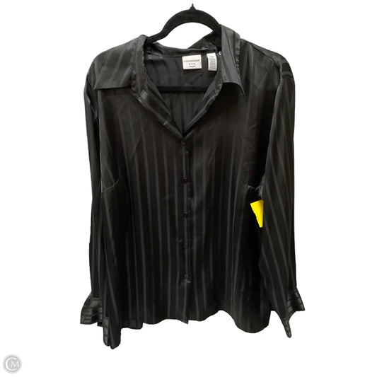 Blouse Long Sleeve By Covington In Black, Size: 2x
