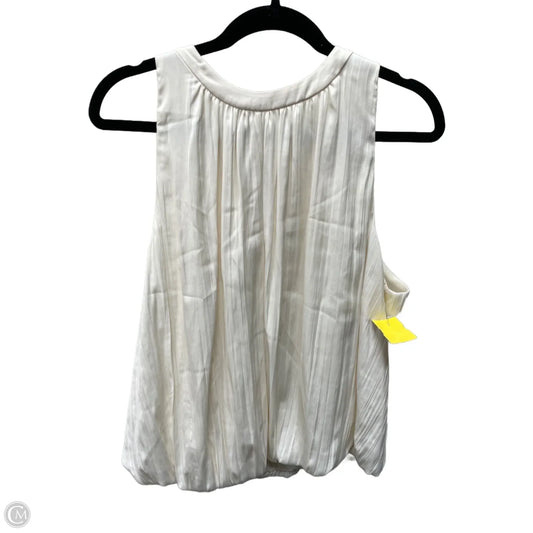 Blouse Sleeveless By Anthropologie In Cream, Size: L