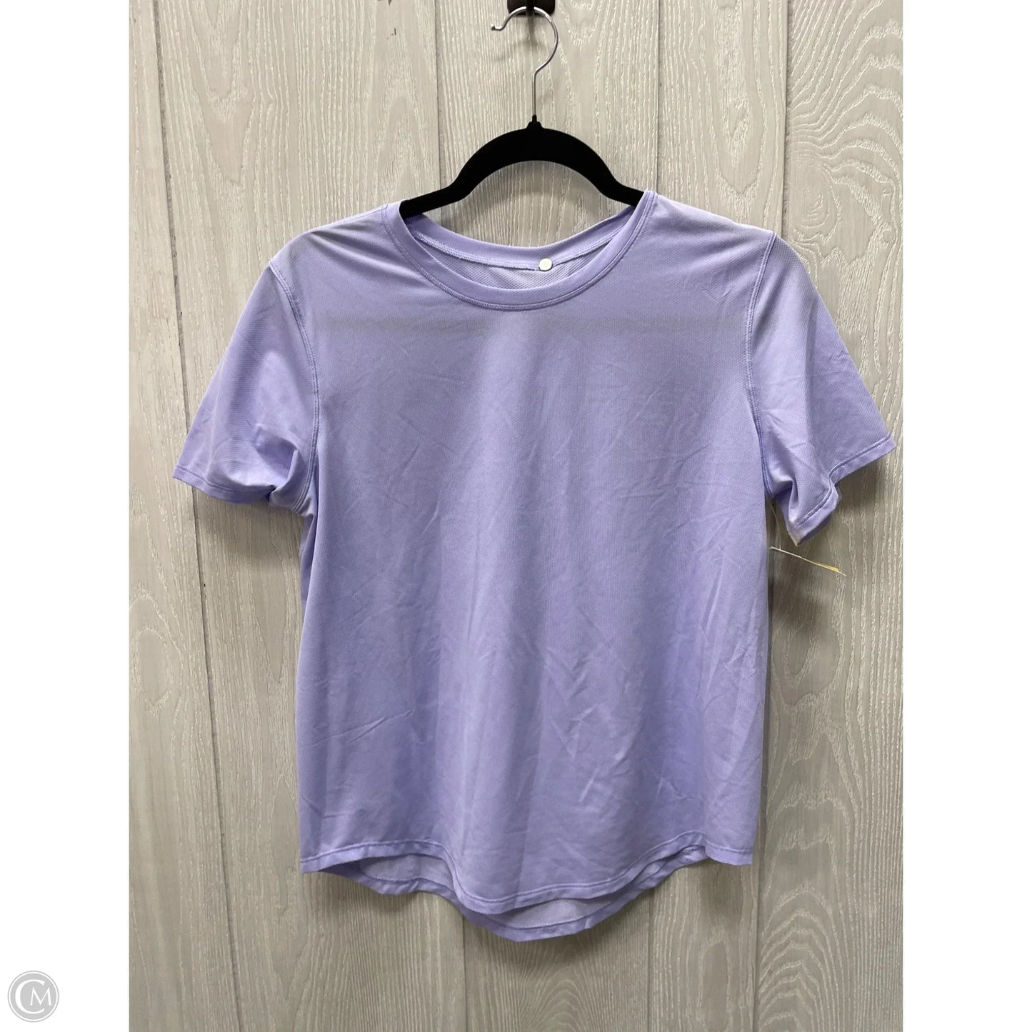 Athletic Top Short Sleeve By Lululemon In Purple, Size: M