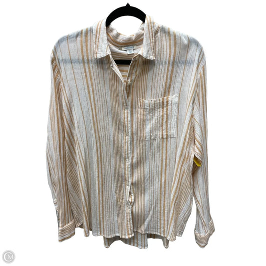 Top Long Sleeve By Sundance In Striped Pattern, Size: Xl