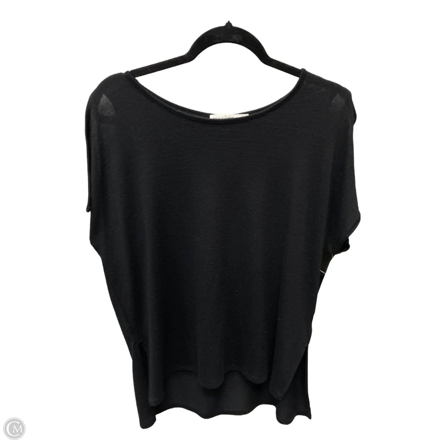 Top Short Sleeve By Rag And Bone In Black, Size: Xs