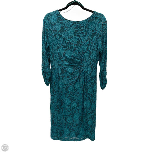 Dress Work By Tahari By Arthur Levine In Teal, Size: M