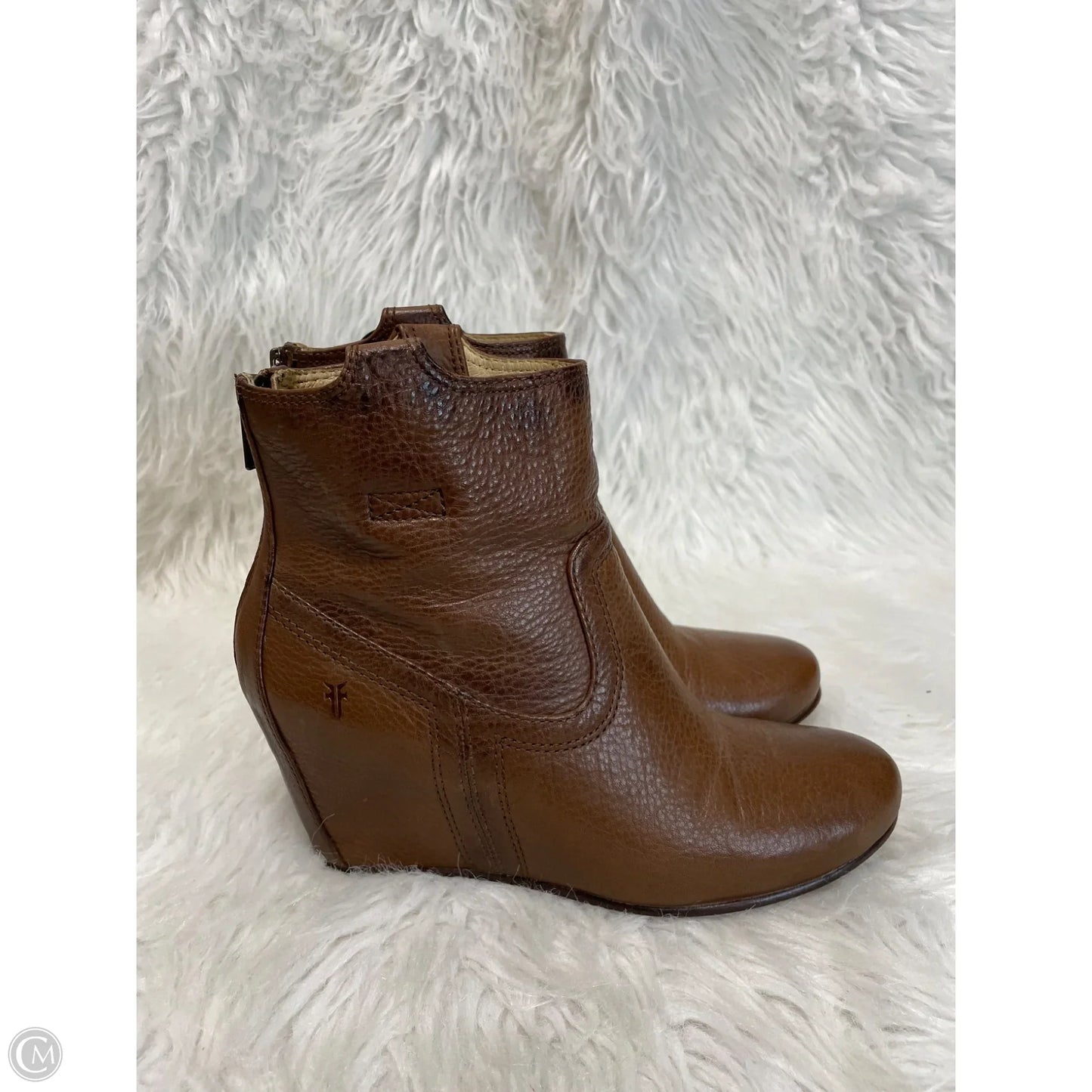 Boots Designer By Frye In Brown, Size: 7