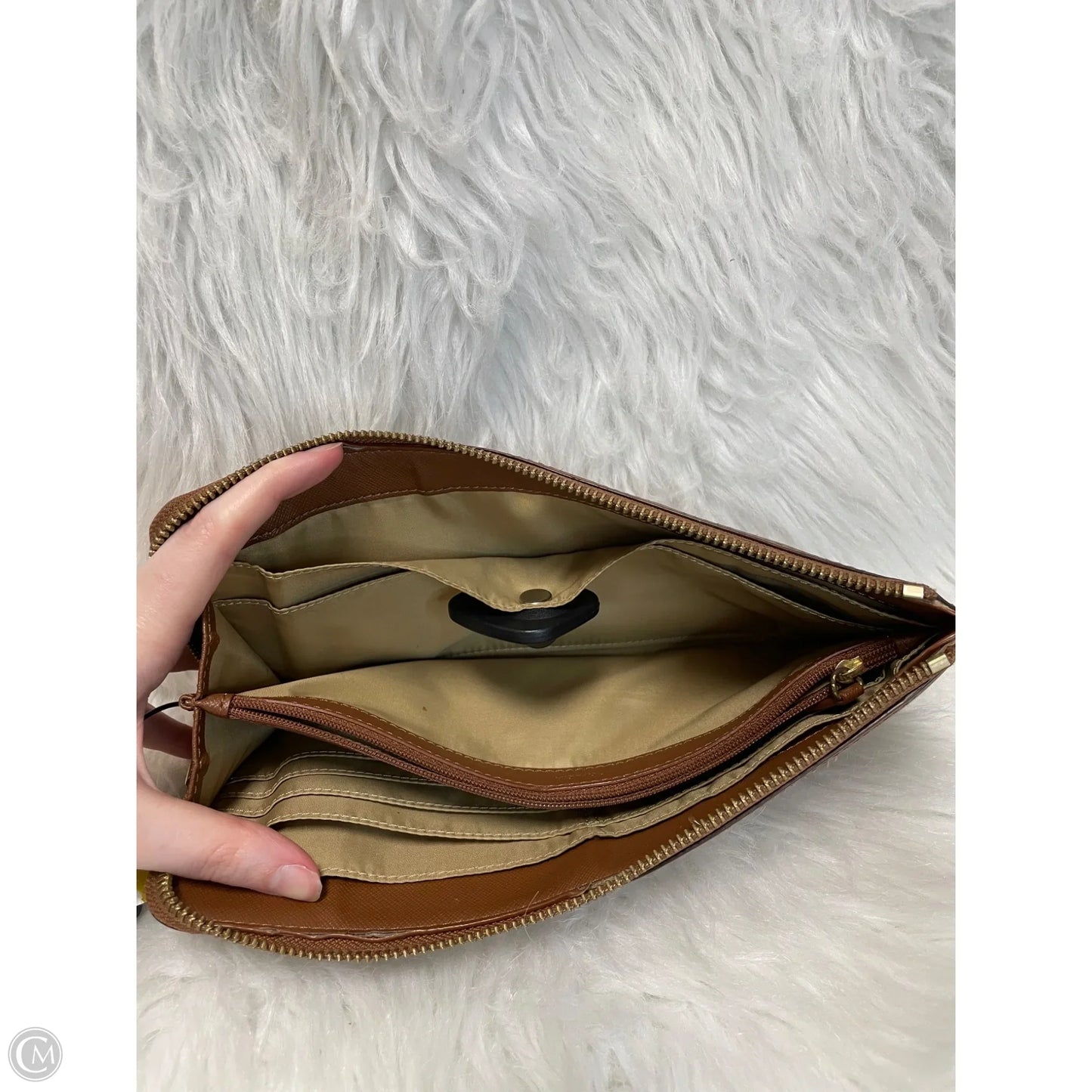 Clutch Designer By Coach, Size: Large