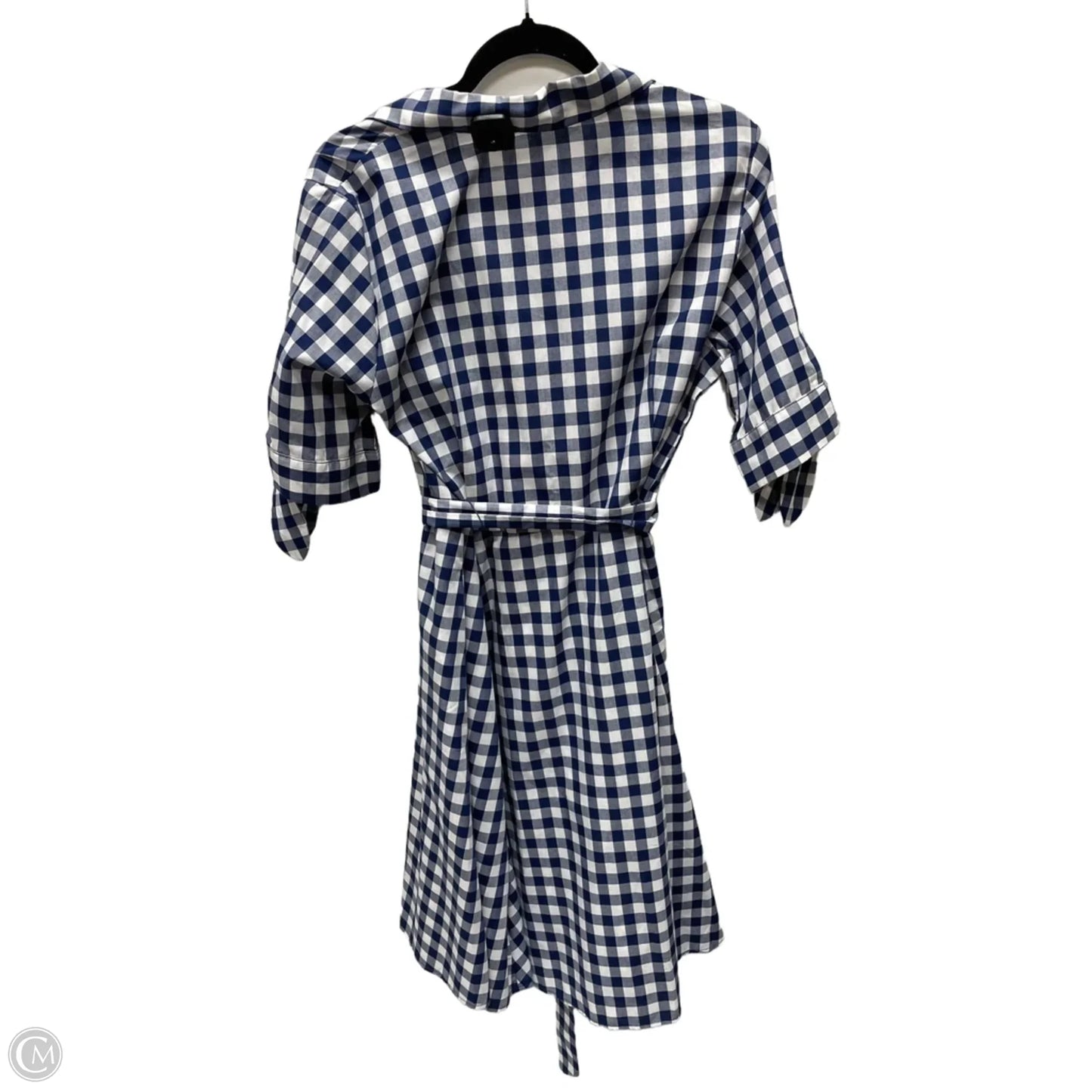 Dress Work By Calvin Klein In Blue & White, Size: L