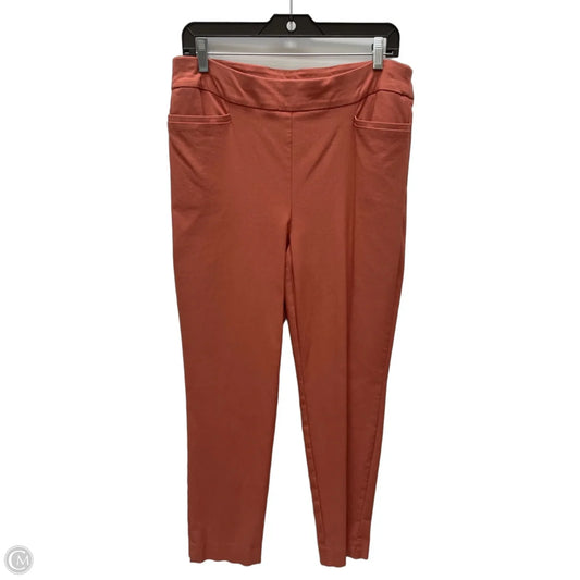 Pants Cropped By Chicos In Coral, Size: 12
