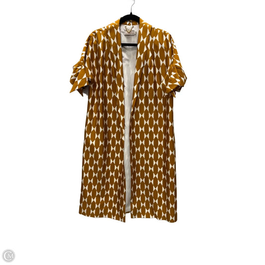 Jacket Designer By Tory Burch In Cream & Orange, Size: S