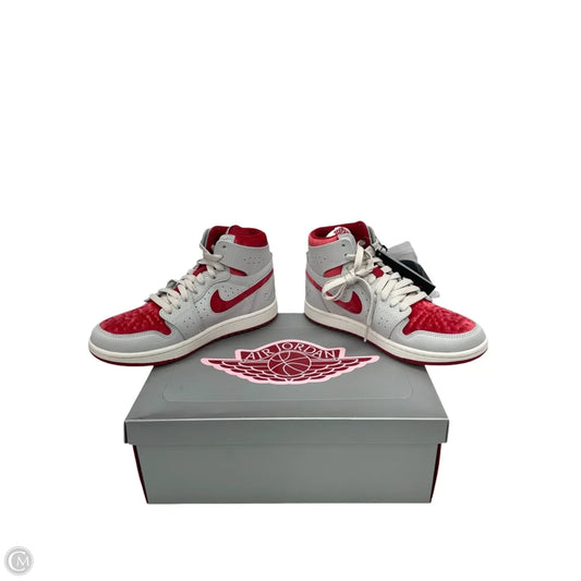 Shoes Sneakers By Nike In Grey & Red, Size: 6.5