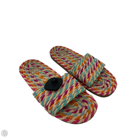 Sandals Flats By Crown And Ivy In Multi-colored, Size: 8