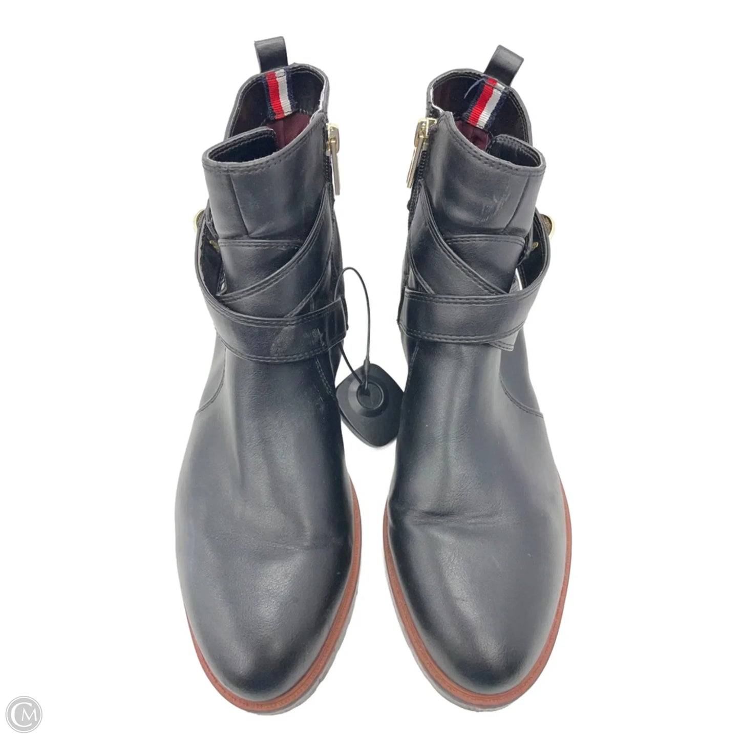 Boots Ankle Flats By Tommy Hilfiger In Black, Size: 10