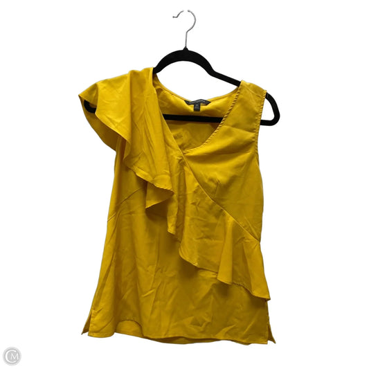 Blouse Sleeveless By Banana Republic In Yellow, Size: Xs