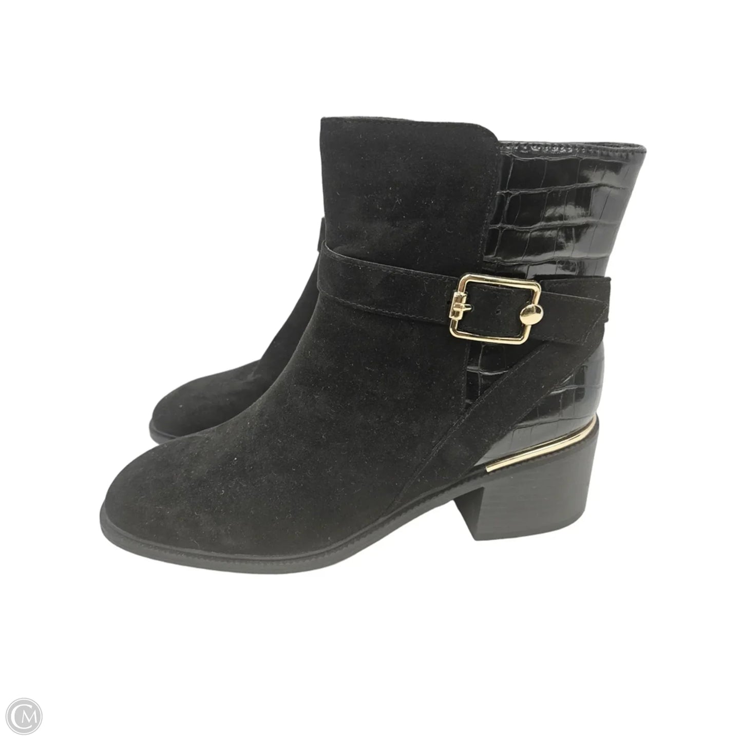 Boots Ankle Flats By Liz Claiborne In Black, Size: 9