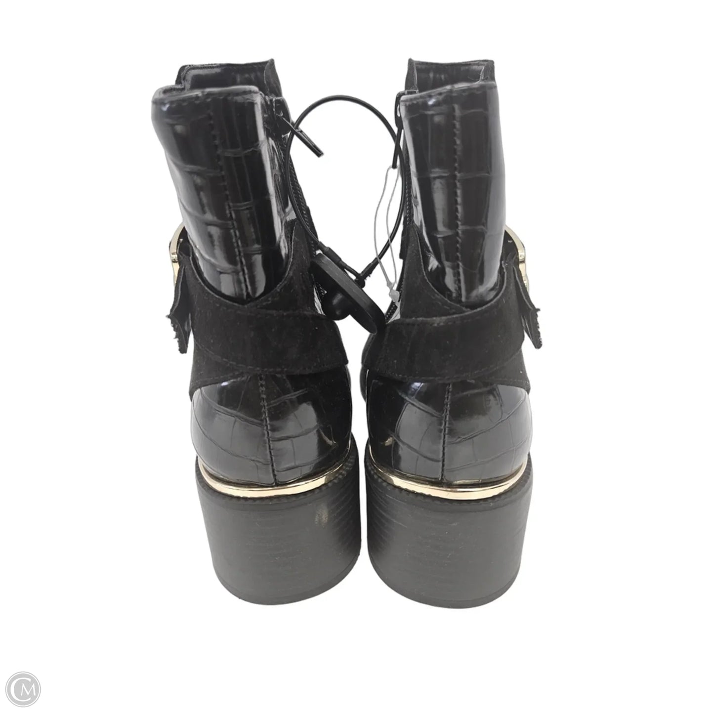 Boots Ankle Flats By Liz Claiborne In Black, Size: 9