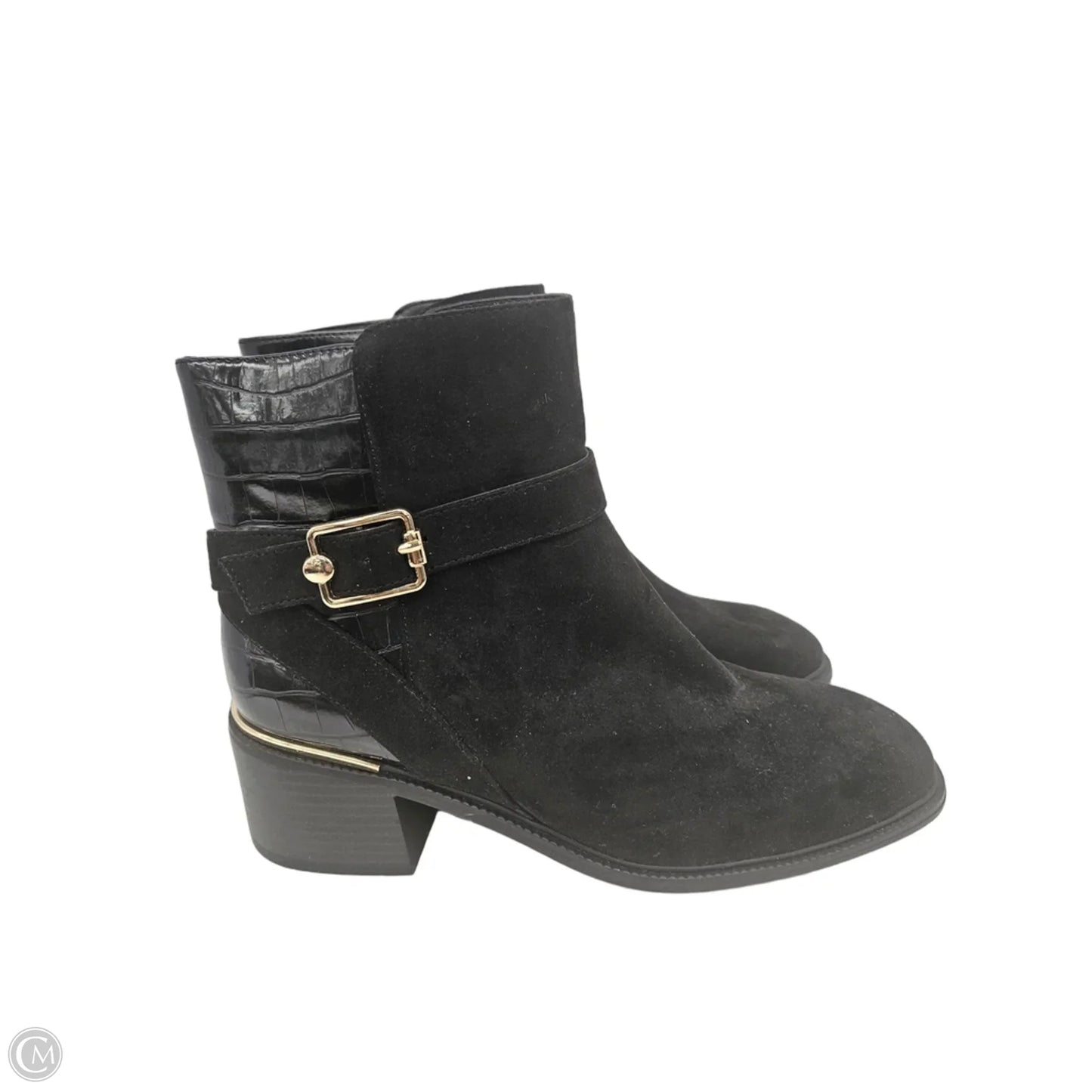 Boots Ankle Flats By Liz Claiborne In Black, Size: 9
