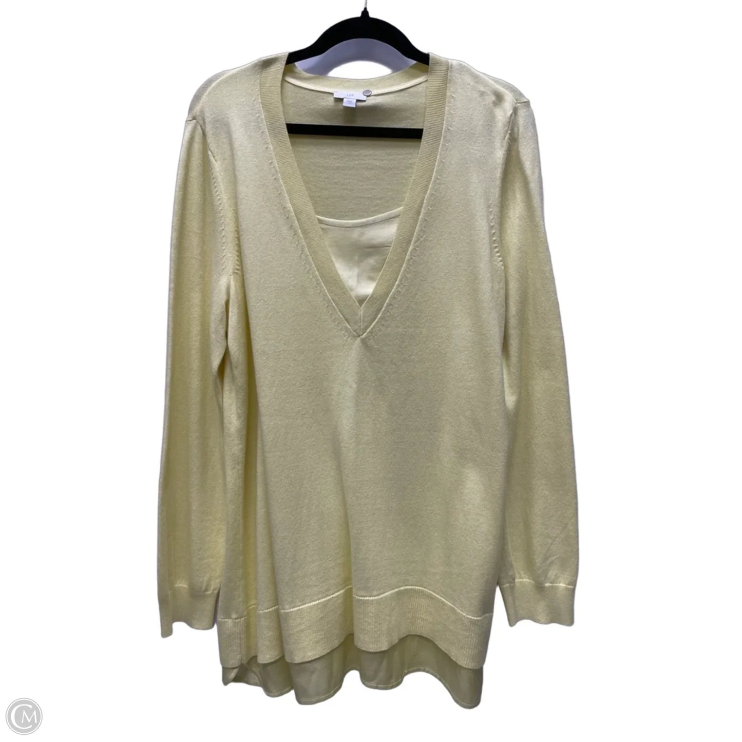 Sweater By J. Jill In Yellow, Size: L