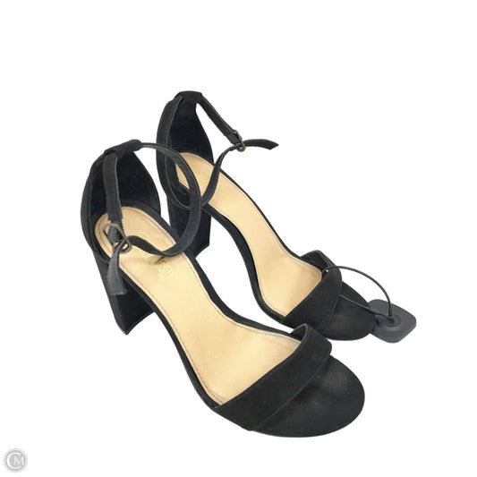 Sandals Heels Block By Brash In Black, Size: 8