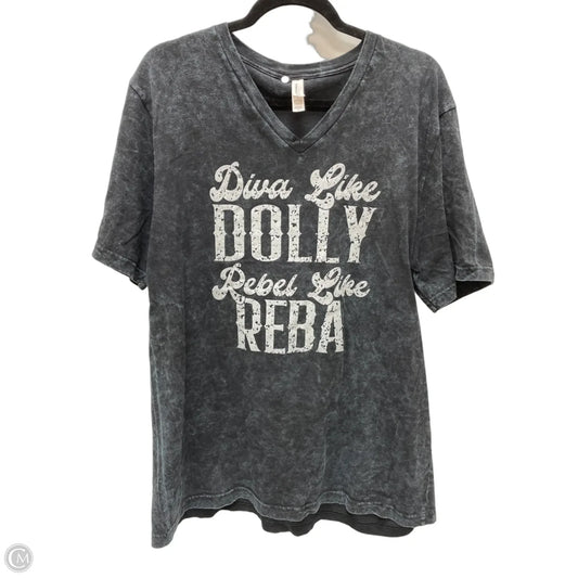 Top Short Sleeve By Bella + Canvas In Black, Size: Xl