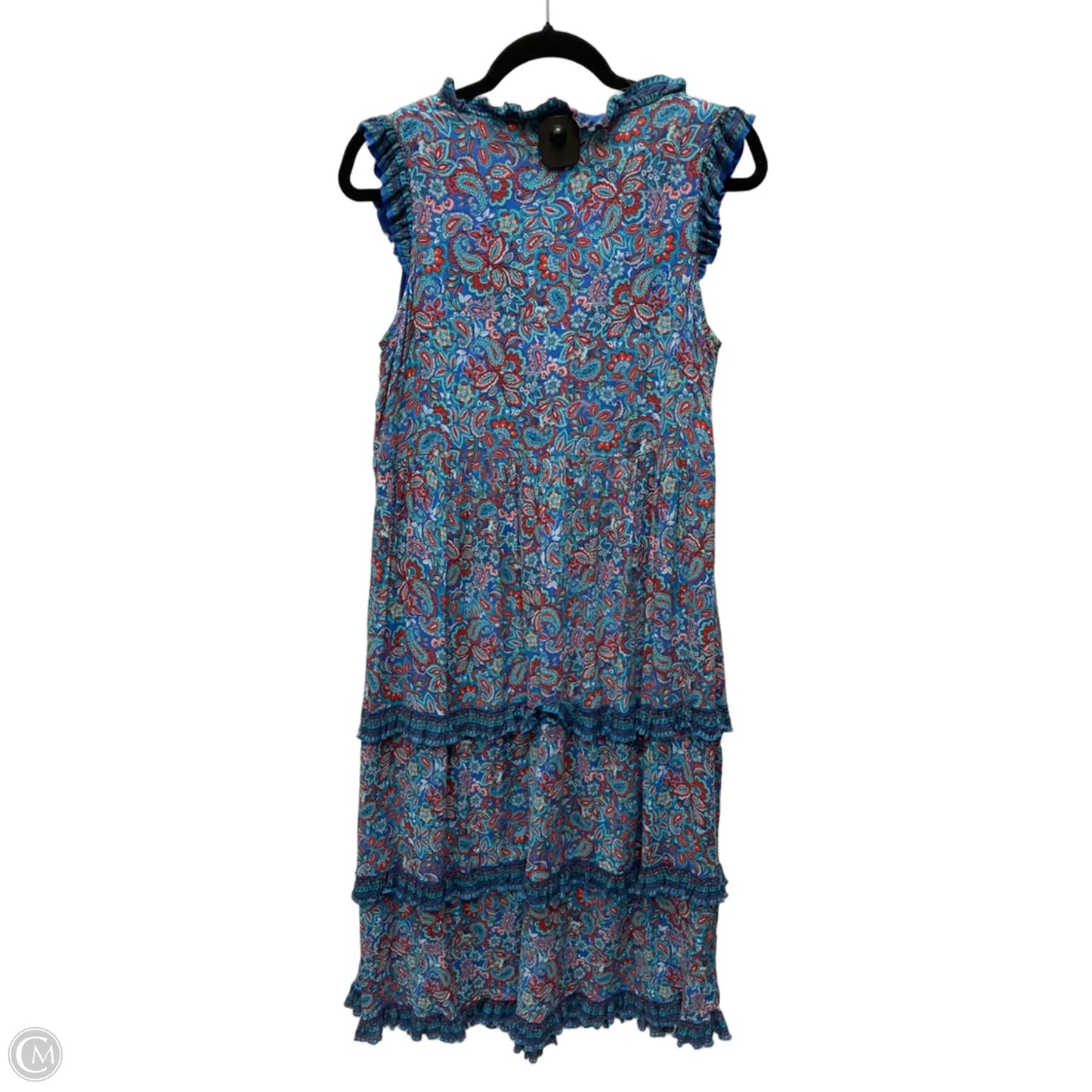 Dress Casual Midi By J. Jill In Paisley Print, Size: S
