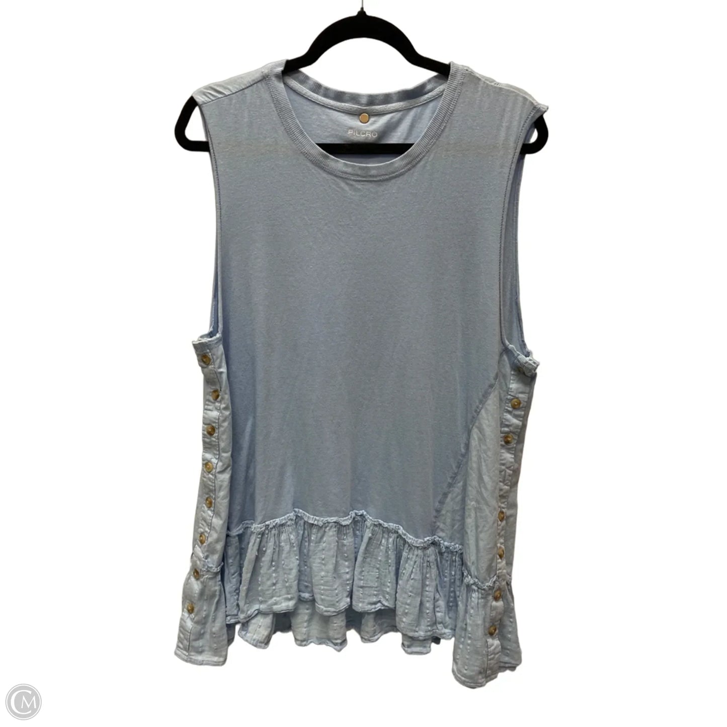 Top Sleeveless By Pilcro In Blue, Size: M