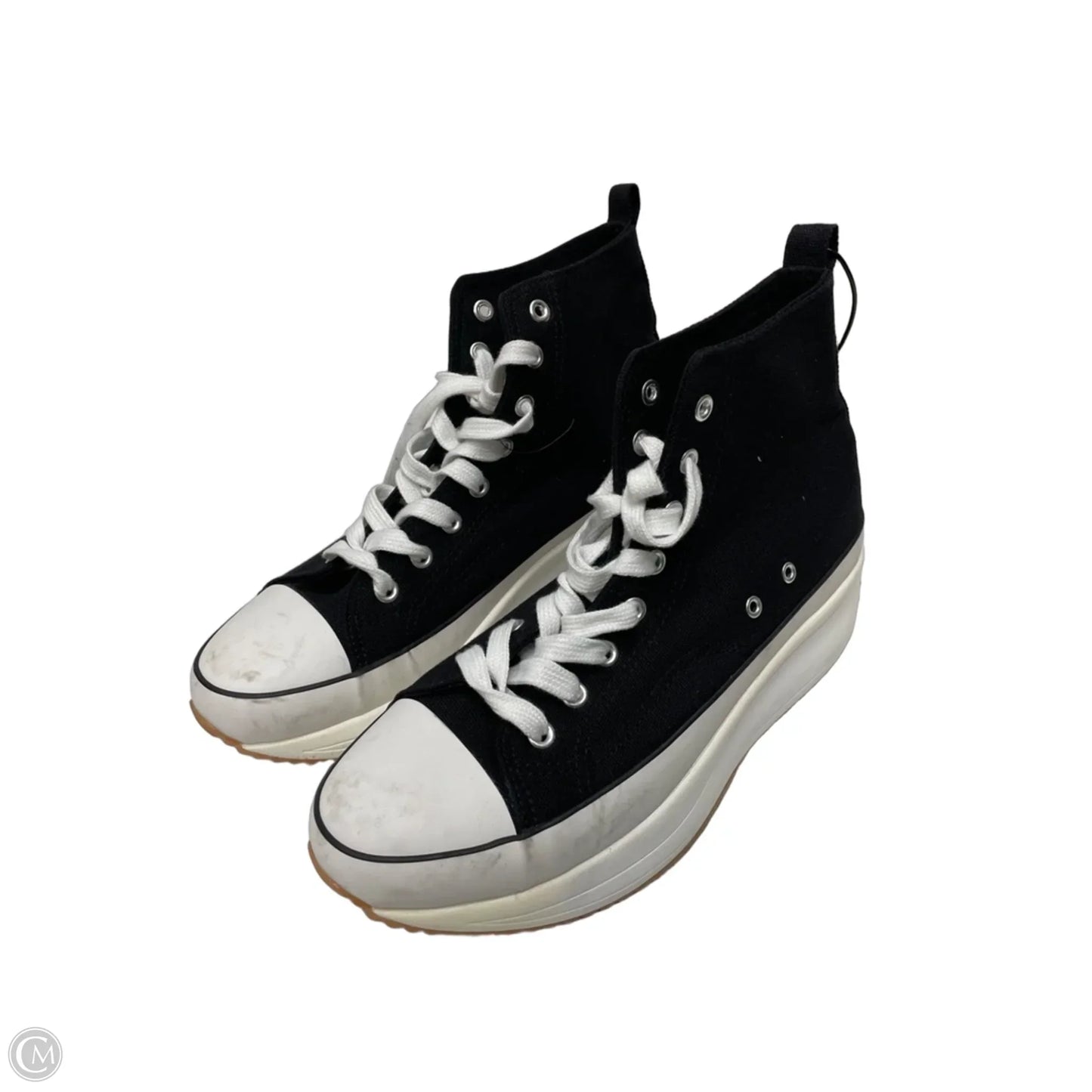 Shoes Sneakers Platform By Madden Girl In Black & White, Size: 9.5