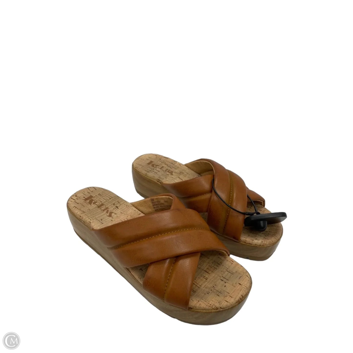Sandals Heels Platform By Korks In Brown, Size: 7