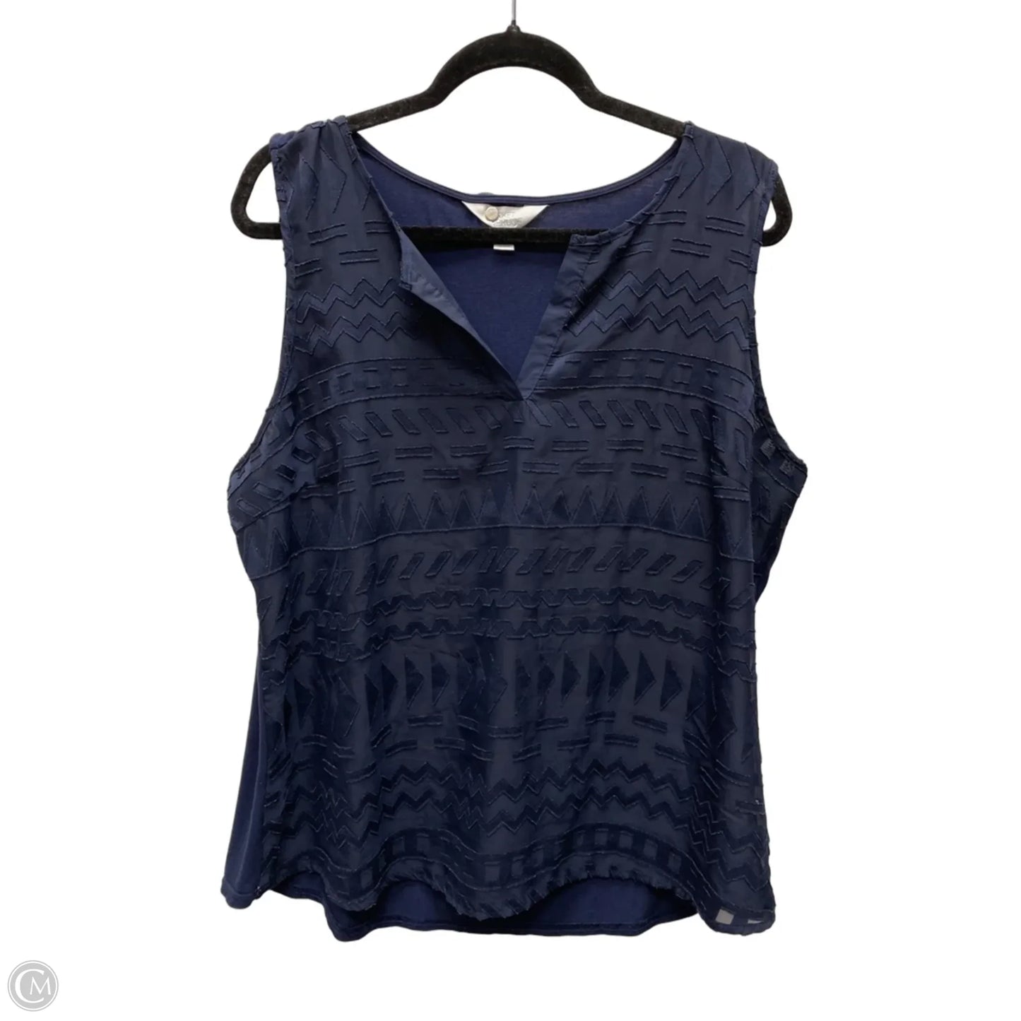 Top Sleeveless By Market & Spruce In Navy, Size: 1x