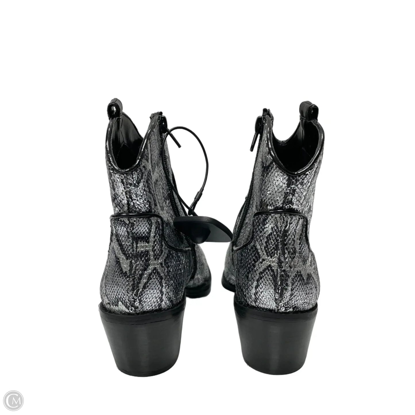 Boots Western By Betsey Johnson In Snakeskin Print, Size: 8