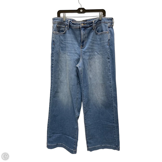 Jeans Wide Leg By Not Your Daughters Jeans In Blue Denim, Size: 18