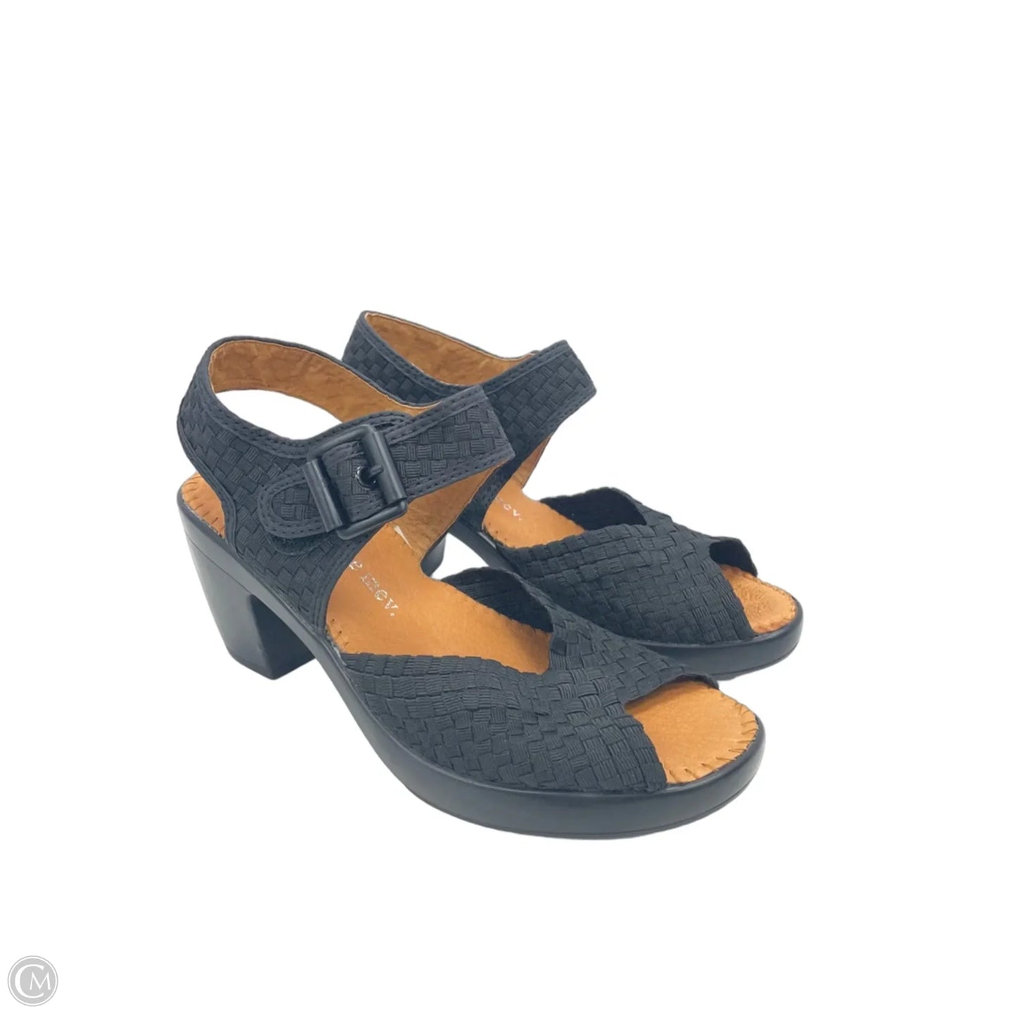 Sandals Heels Block By Bernie Mev In Black, Size: 7.5