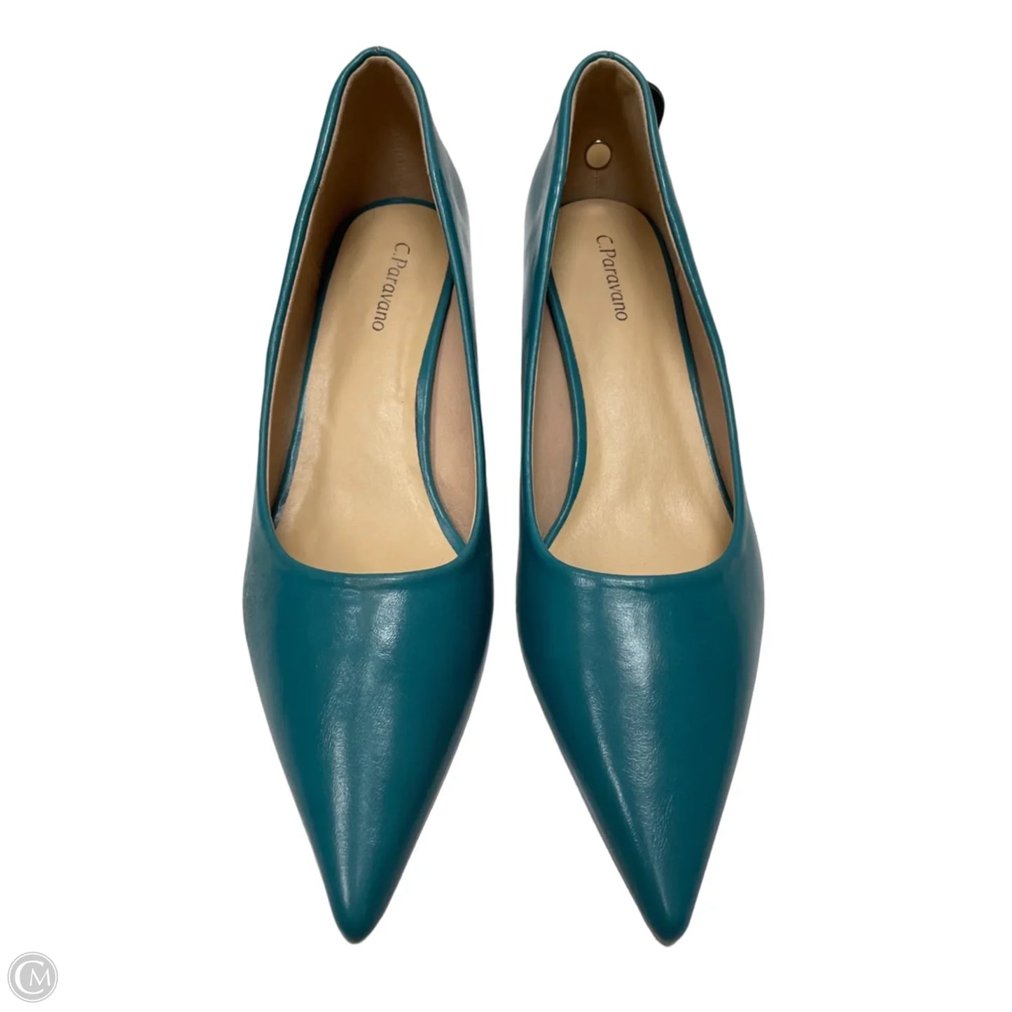 Shoes Heels Kitten By Clothes Mentor In Teal, Size: 11