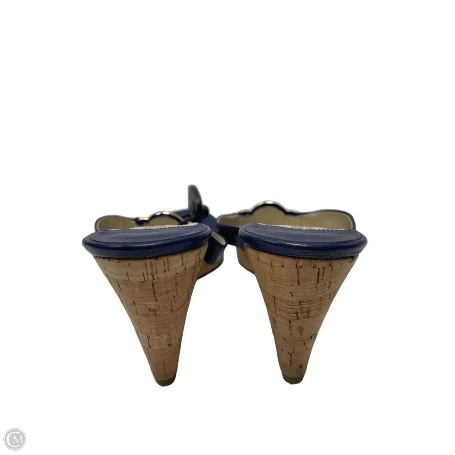 Sandals Designer By Michael Kors In Blue & Tan, Size: 9