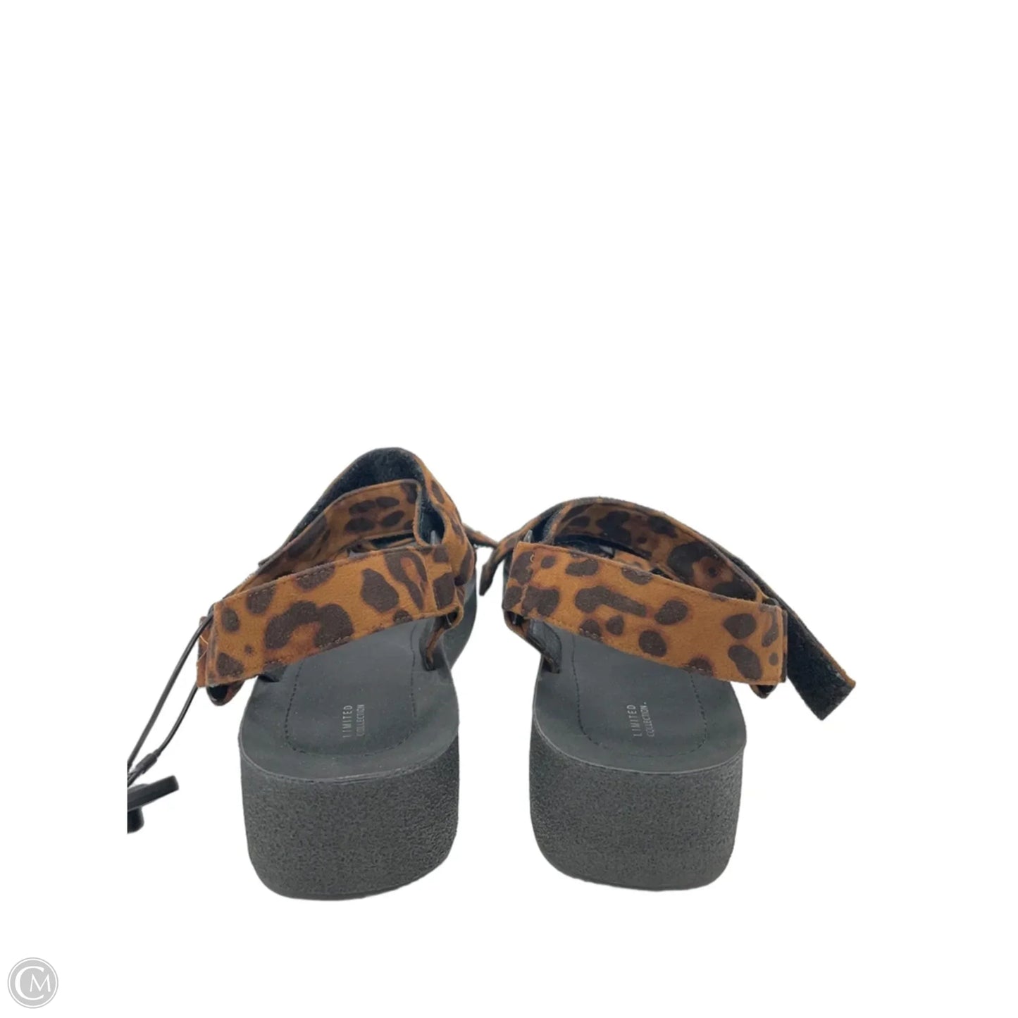 Sandals Heels Wedge By Limited In Animal Print, Size: 7
