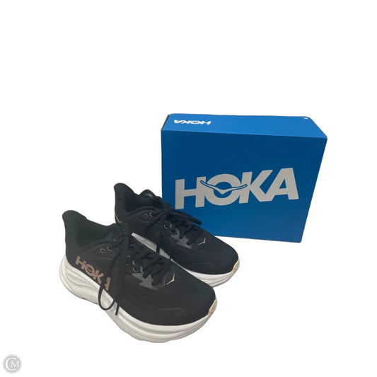 Shoes Athletic By Hoka In Black & White, Size: 7.5