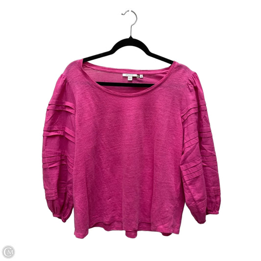 Top Long Sleeve By Chicos In Pink, Size: M
