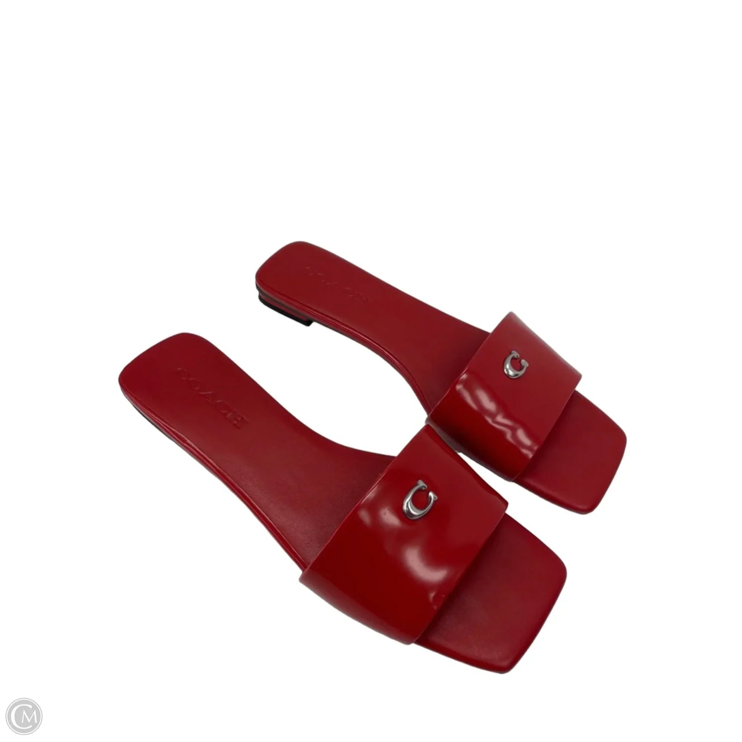 Sandals Designer By Coach In Red, Size: 9.5
