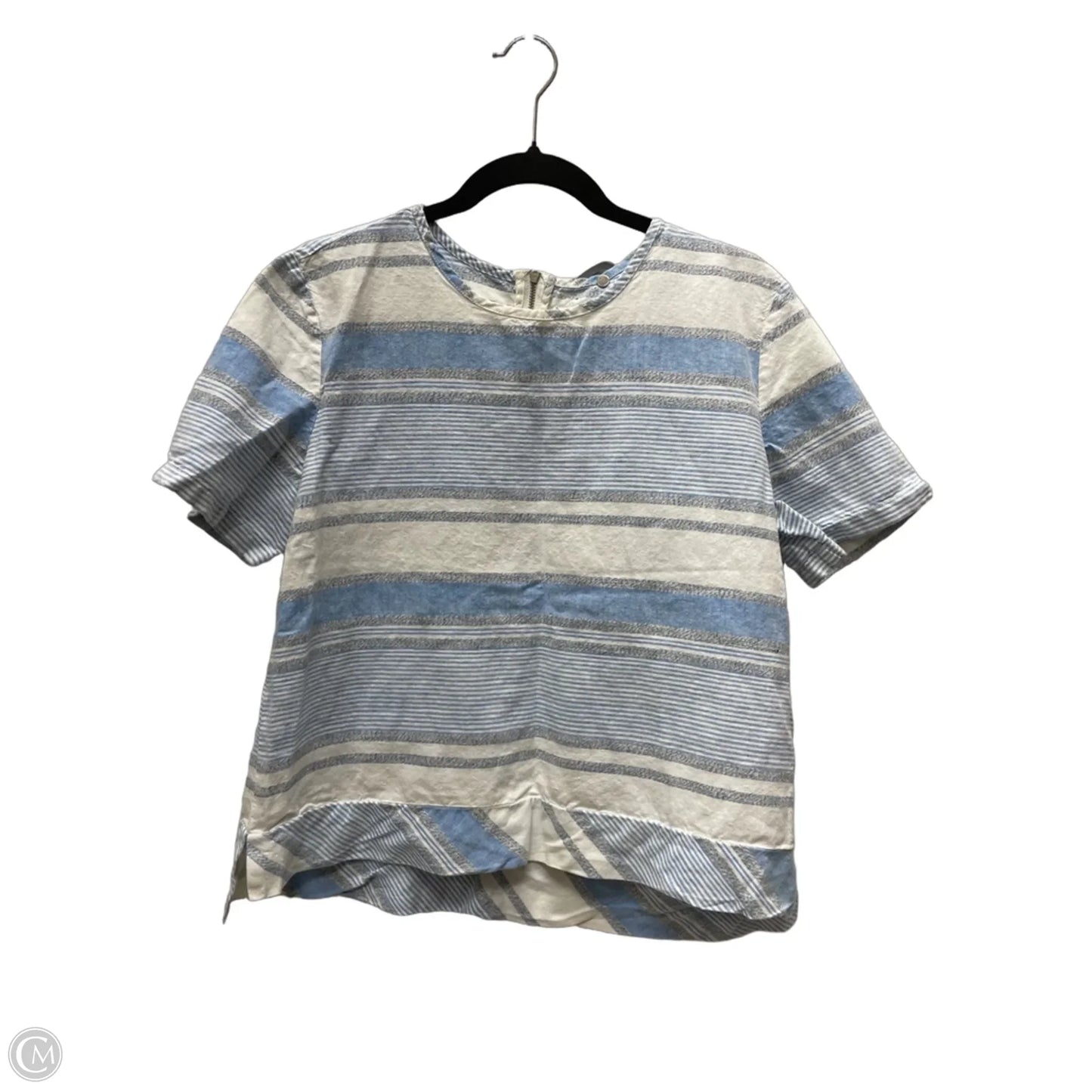 Top Short Sleeve By Lou And Grey In Striped Pattern, Size: M