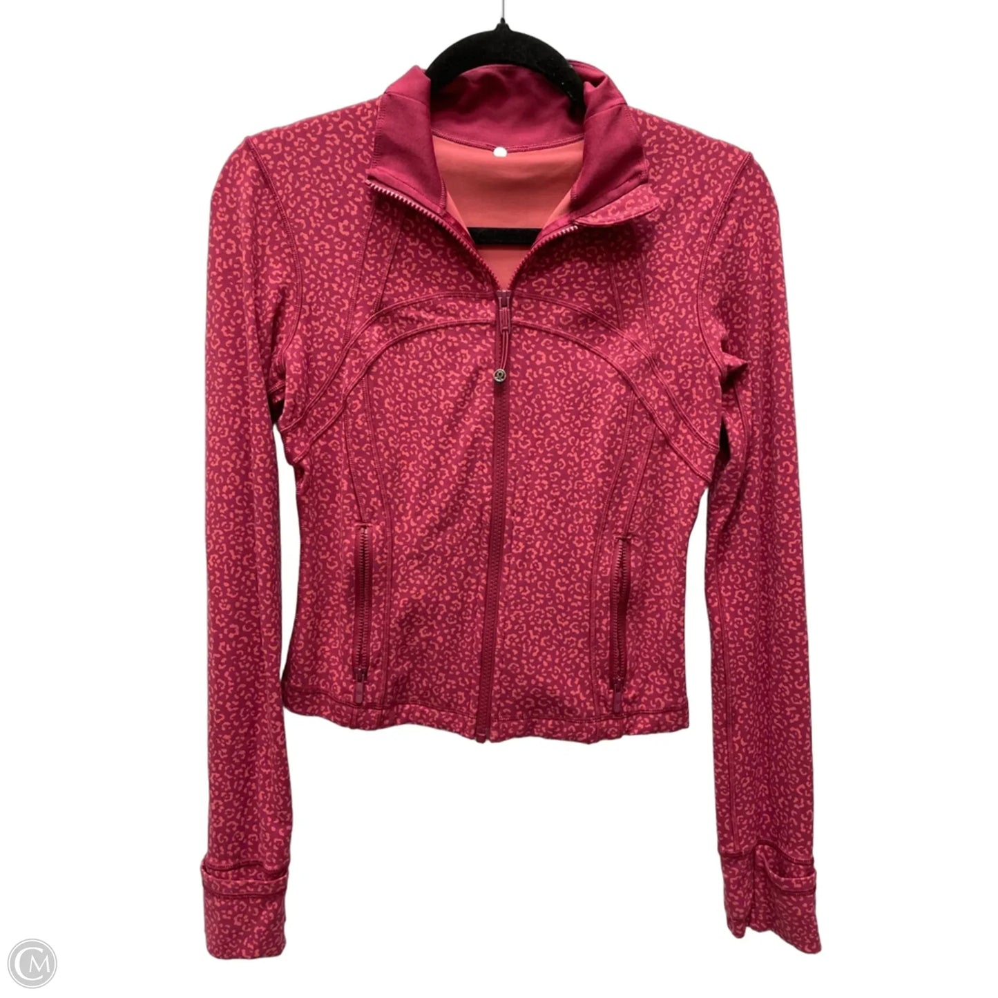 Athletic Jacket By Lululemon In Animal Print, Size: M