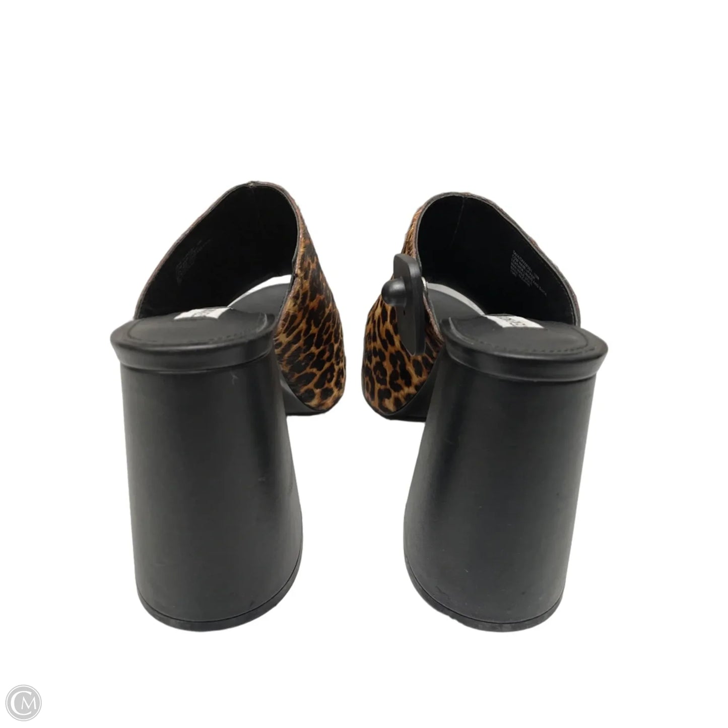 Sandals Heels Block By Steve Madden In Animal Print, Size: 10