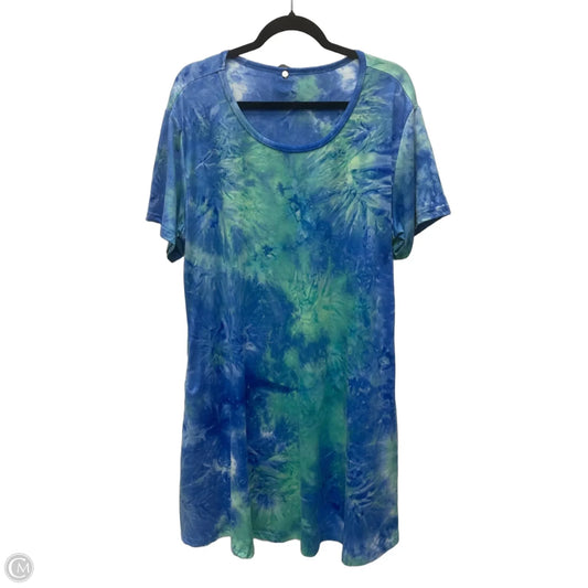 Dress Casual Short By Clothes Mentor In Tie Dye Print, Size: 2x