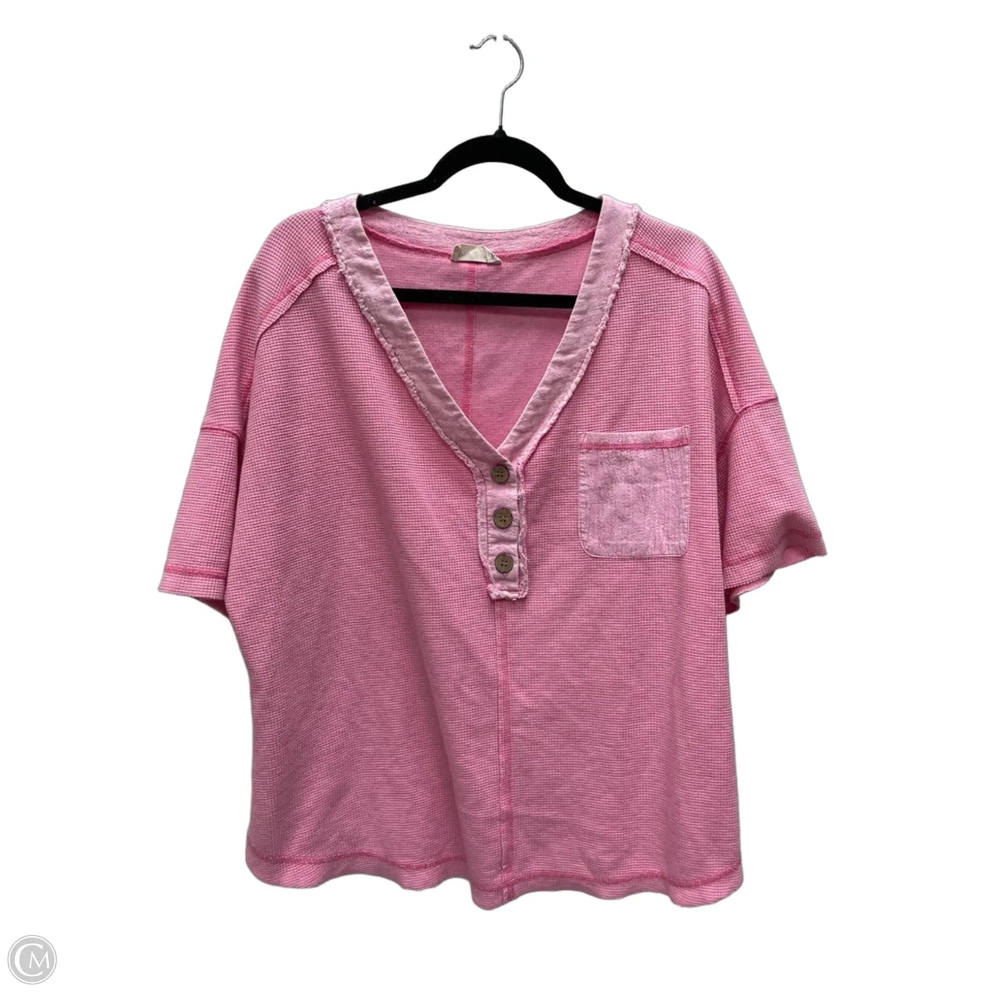 Top Short Sleeve By New In In Pink, Size: 2x