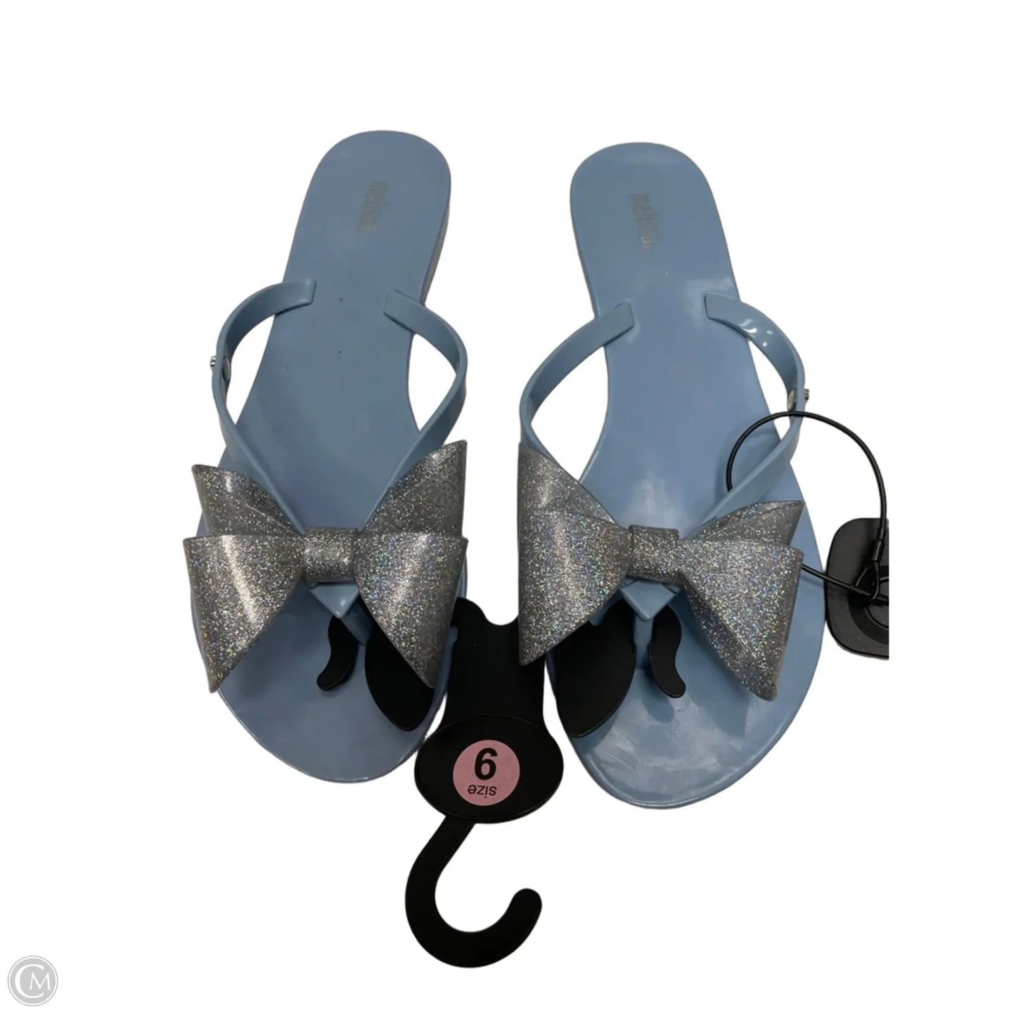 Sandals Flats By Clothes Mentor In Blue, Size: 9