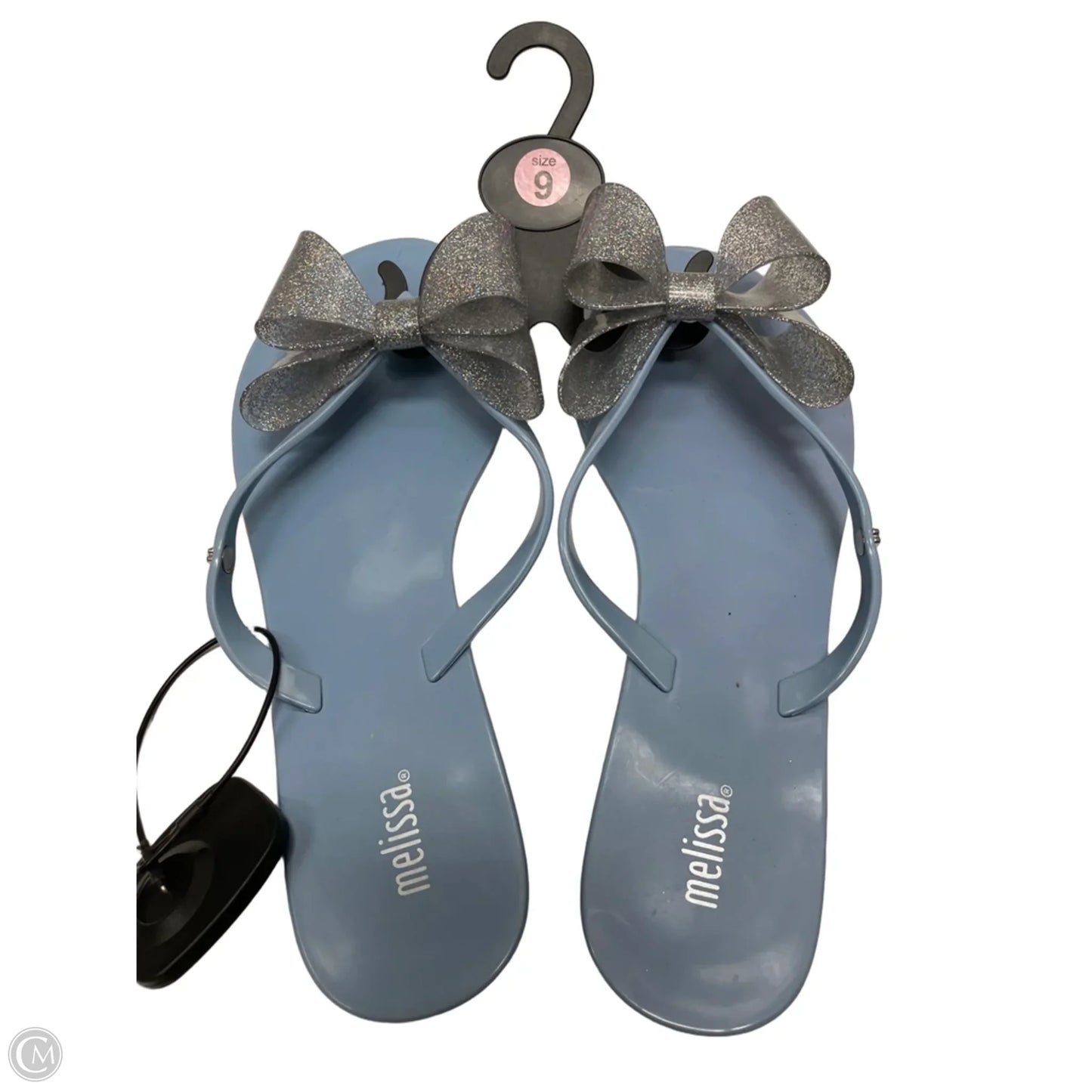 Sandals Flats By Clothes Mentor In Blue, Size: 9