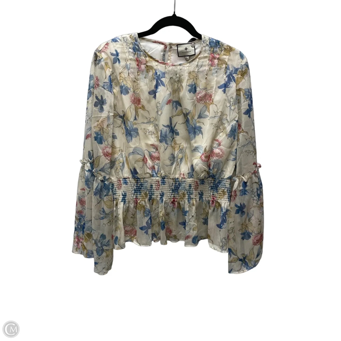 Blouse Long Sleeve By Tuckernuck In Floral Print, Size: Xl