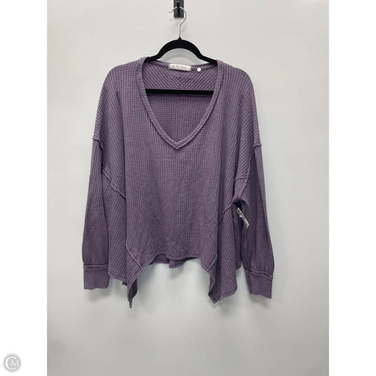 Top Long Sleeve By We The Free In Purple, Size: M
