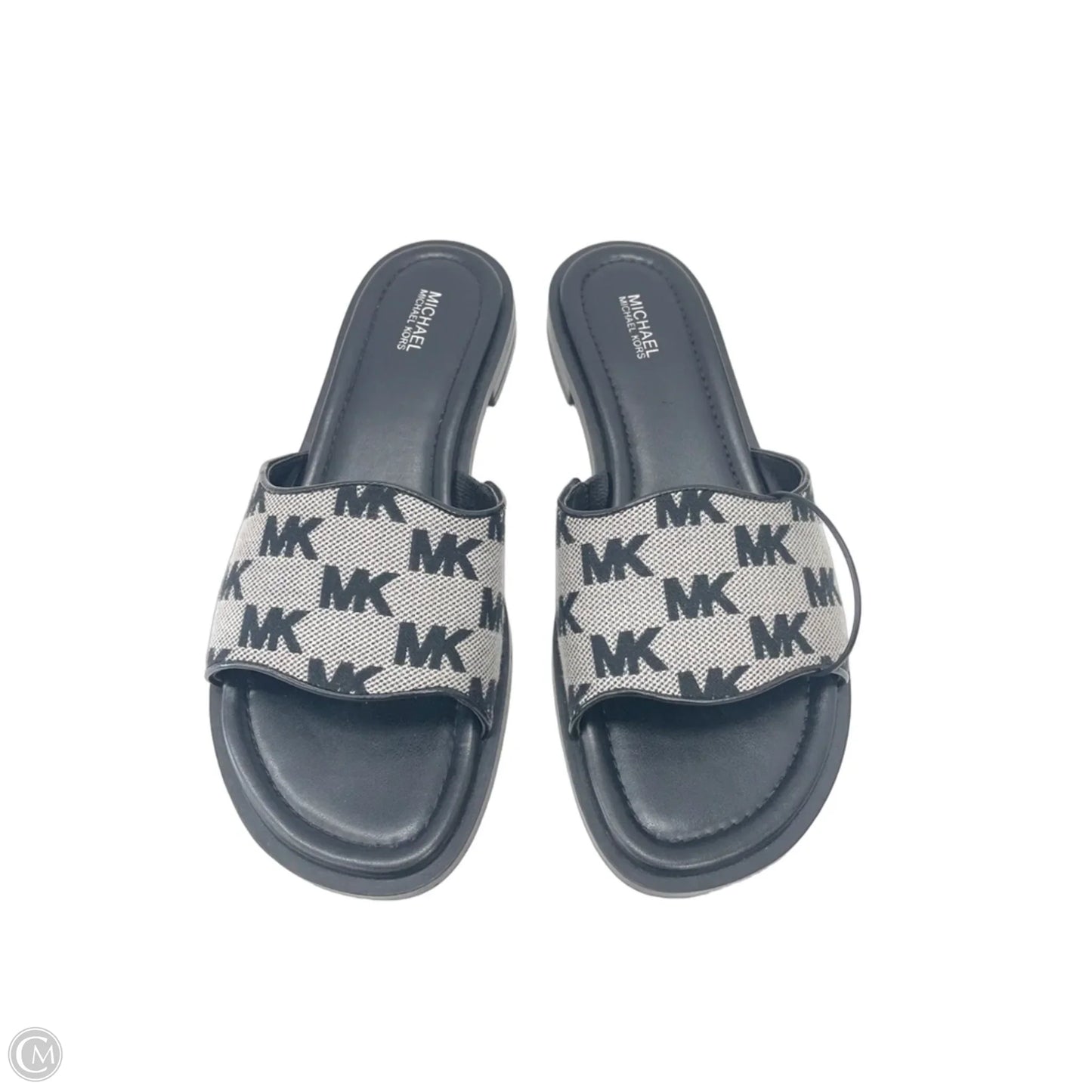 Sandals Designer By Michael Kors In Black & Grey, Size: 9.5